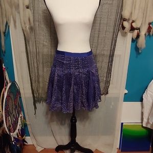 AMERICAN EAGLE short silky flare skirt